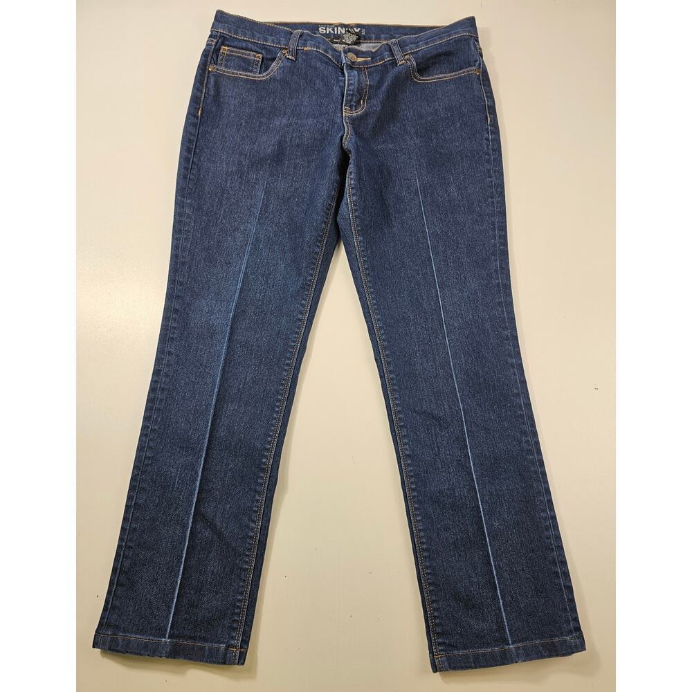New York & Company low rise skinny leg size 10 average blue jeans career casual*